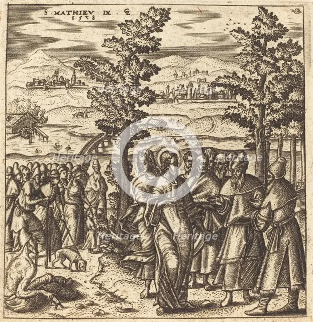 If I only Touch His Garments, I shall be Made Well, 1578. Creator: Leonard Gaultier.