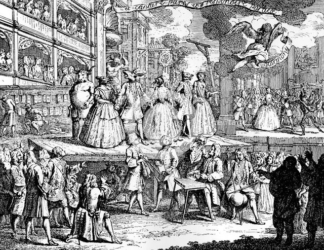 'If musick's charms can hearts enthral', 1730.Artist: William Hogarth