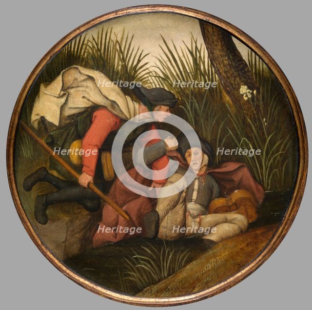 If the Blind Lead the Blind, Both Shall Fall into the Ditch, c1590s. Creator: Pieter Brueghel the Younger.