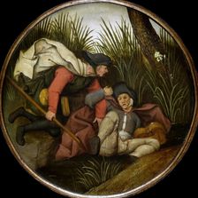 If the Blind Lead the Blind Both shall Fall into the Ditch , End of 16th cen. Creator: Brueghel, Pieter, the Younger (1564-1638)