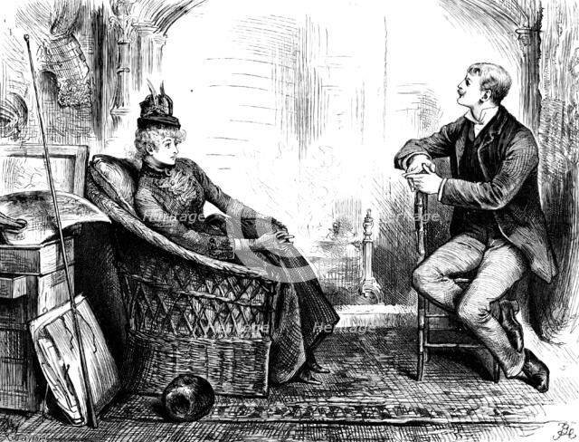 "If you are the cleverest man in London, you are also the most heartless", 1890.  Creator: R. Taylor.