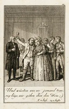 Iffland's Jager, 1786. Creator: Daniel Nikolaus Chodowiecki