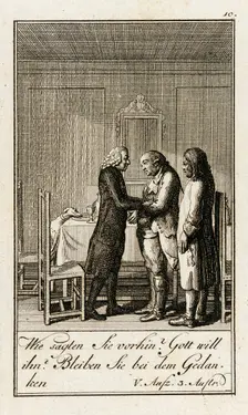 Iffland's Jager, 1786. Creator: Daniel Nikolaus Chodowiecki