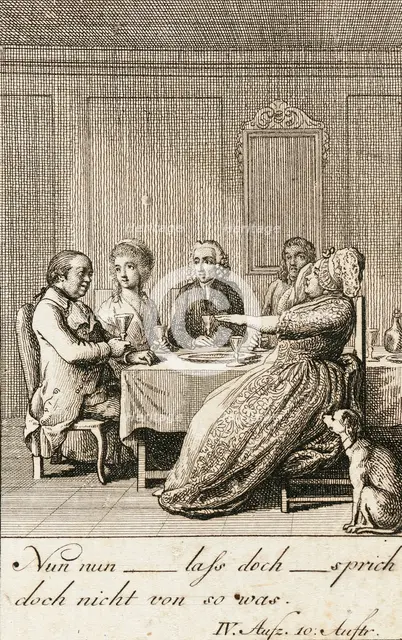Iffland's Jager, 1786. Creator: Daniel Nikolaus Chodowiecki.