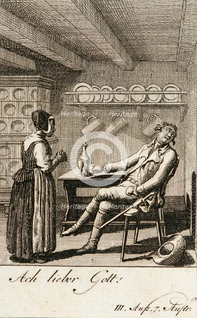 Iffland's Jager, 1786. Creator: Daniel Nikolaus Chodowiecki.