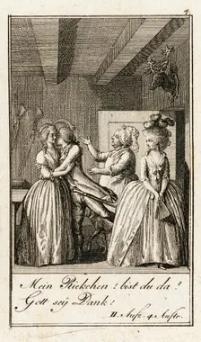 Iffland's Jager, 1786. Creator: Daniel Nikolaus Chodowiecki