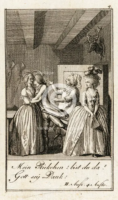 Iffland's Jager, 1786. Creator: Daniel Nikolaus Chodowiecki.
