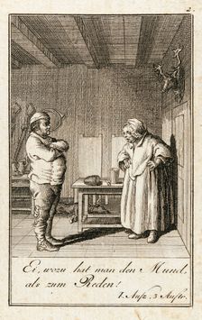 Iffland's Jager, 1786. Creator: Daniel Nikolaus Chodowiecki
