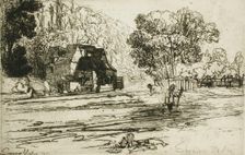 Iffley Mill, 1870. Creator: Francis Seymour Haden