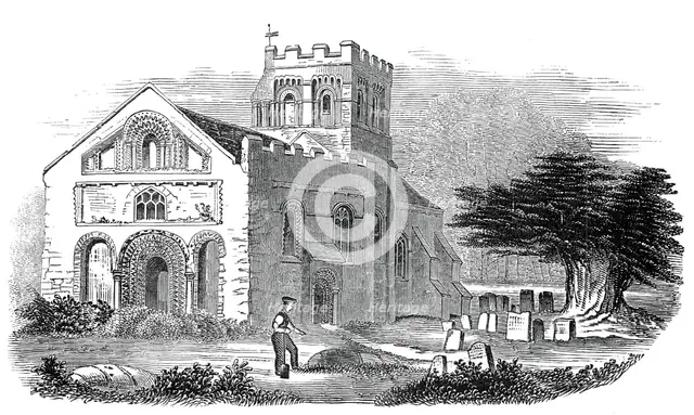 Iffley Church, 1845. Creator: Unknown.