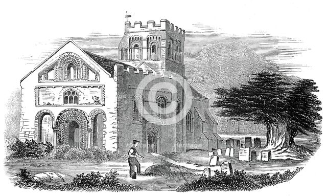 Iffley Church, 1845. Creator: Unknown.