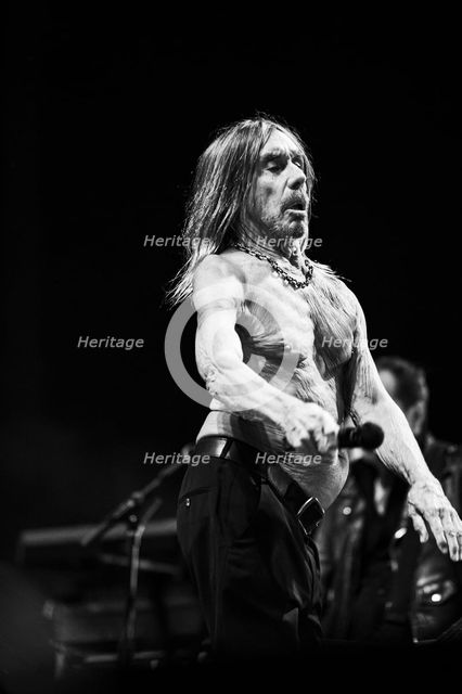 Iggy Pop performing live at the Alexandra Palace, London, 28 May 2025. Creator: Annapaola Marchesani.