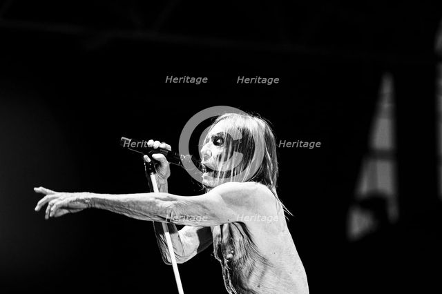 Iggy Pop performing live at the Alexandra Palace, London, 28 May 2025. Creator: Annapaola Marchesani.