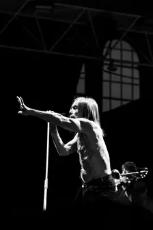 Iggy Pop performing live at the Alexandra Palace, London, 28 May 2025. Creator: Annapaola Marchesani