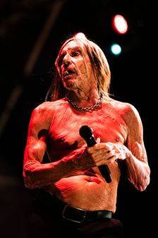 Iggy Pop performing live at the Alexandra Palace, London, 28 May 2025. Creator: Annapaola Marchesani
