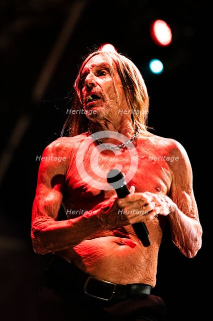 Iggy Pop performing live at the Alexandra Palace, London, 28 May 2025. Creator: Annapaola Marchesani.