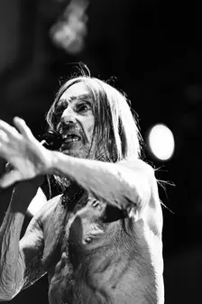 Iggy Pop performing live at the Alexandra Palace, London, 28 May 2025. Creator: Annapaola Marchesani