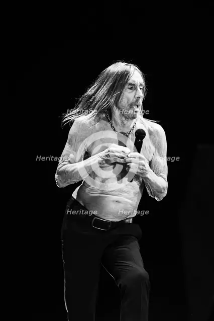 Iggy Pop performing live at the Alexandra Palace, London, 28 May 2025. Creator: Annapaola Marchesani.
