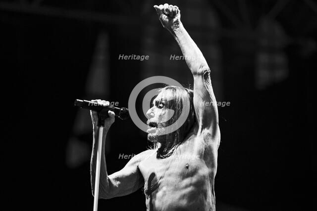 Iggy Pop performing live at the Alexandra Palace, London, 28 May 2025. Creator: Annapaola Marchesani.