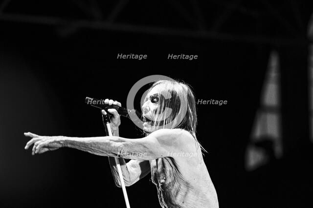Iggy Pop performing live at the Alexandra Palace, London, 28 May 2025. Creator: Annapaola Marchesani.