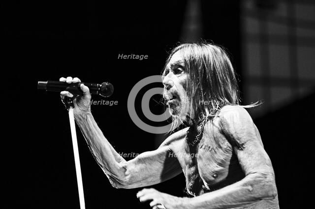 Iggy Pop performing live at the Alexandra Palace, London, 28 May 2025. Creator: Annapaola Marchesani.