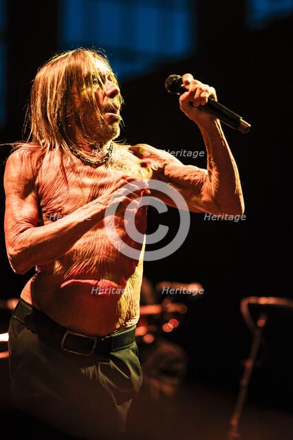 Iggy Pop performing live at the Alexandra Palace, London, 28 May 2025. Creator: Annapaola Marchesani.