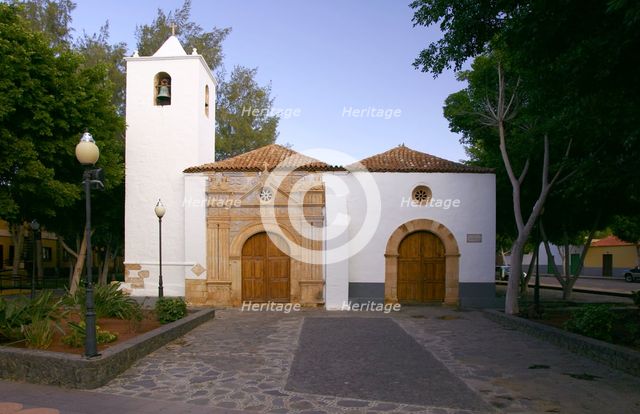 Iglesia de Nuestra Senora de la Regla, Pajara, Fuerteventura, Canary Islands. Creator: Peter Thompson.