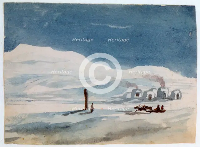 'Igloos and Eskimos', 1820-1876. Artist: George Sand