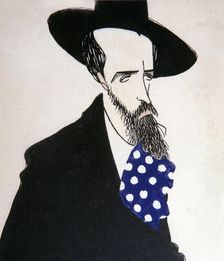 Ignasi Iglesias (1871-1928), Spanish playwright in Catalan language, caricature of Luis Bagaría