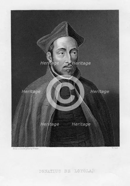 Ignatius of Loyola, Superior General of the Society of Jesus. Artist: W Holl