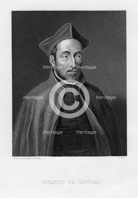 Ignatius of Loyola, Superior General of the Society of Jesus. Artist: W Holl