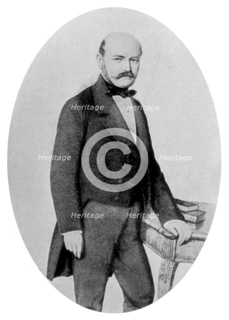 Ignaz Philip Semmelweis (1818-1865), Hungarian obstetrician, 19th century. Artist: Unknown