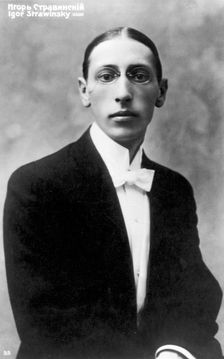 Igor Stravinsky, Russian-born composer, as a young man, c1900
