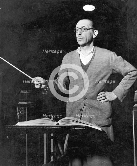 Igor Stravinsky, Russian-born composer, c1920. Artist: Unknown