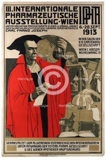 III International Pharmaceutical Exhibition Vienna, 1913. Creator: Pangratz, Heinrich Maria (1861-1943).