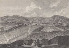IIIe Vue du Parc de Neu-Waldeck prise du Pavillon Chinois vers le Couchant, from Views of ..., 1782. Creators: Jakob Matthias Schmutzer, Carl Conti, Clemens Kohl, Franz Karl Zoller