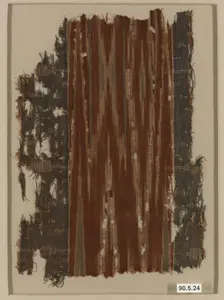 Ikat Textile Fragment, Yemen, 9th-10th century. Creator: Unknown