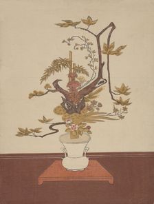 Ike Bana (Flower Arrangement) in the Ike-no-bo Style, probably 1765., probably 1765. Creator: Suzuki Harunobu