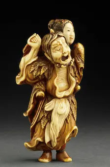 Ikkaku: The One-Horned Immortal, Mid-19th century. Creator: School of Nagai Rantei