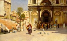 Il Campo SS Giovanni e Paolo, Venice, 1895. Creator: Henry Woods