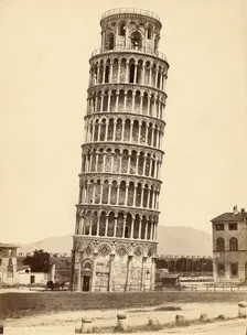Il Campanile (Pisa), about 1870-1880. Creator: Unknown