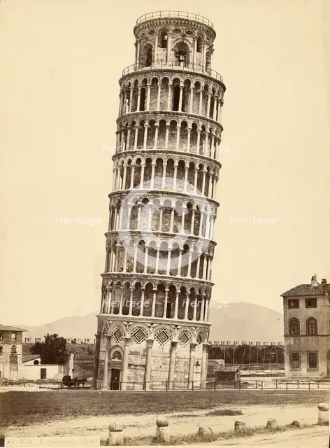 Il Campanile (Pisa), about 1870-1880. Creator: Unknown.