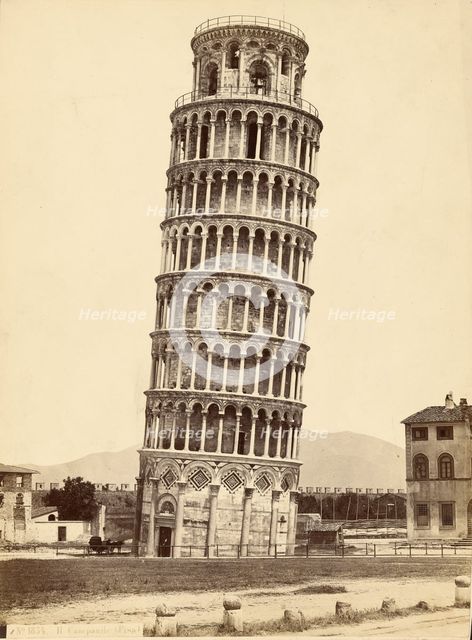Il Campanile (Pisa), about 1870-1880. Creator: Unknown.