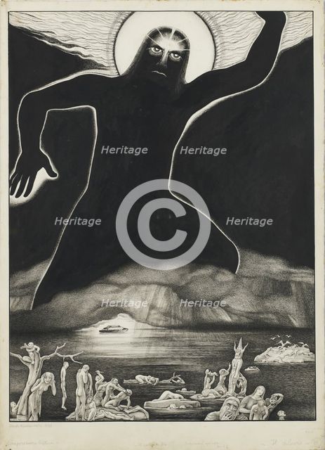 Il castigo di Dio (The Chastisement of God), 1934. Creator: Martini, Alberto (1876-1954).