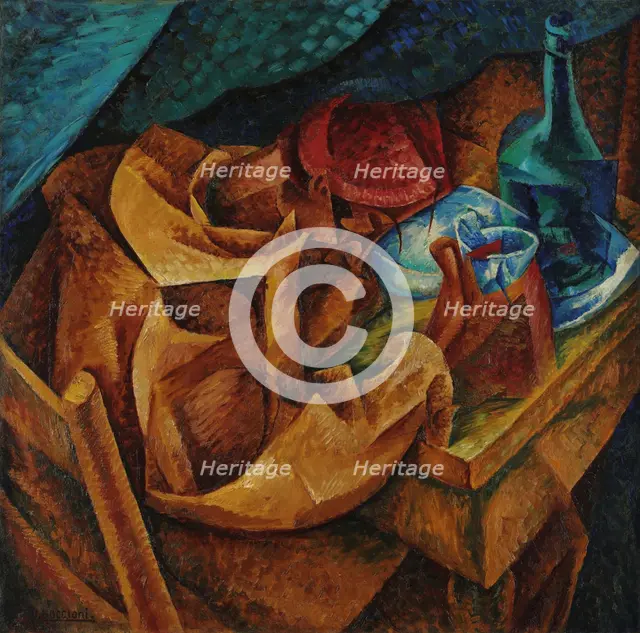 Il bevitore (The drinker), 1914. Creator: Boccioni; Umberto (1882-1916).