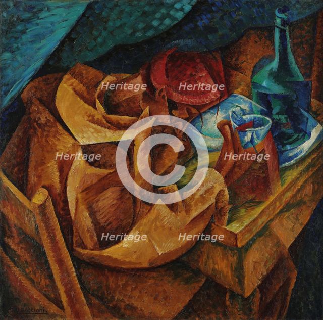 Il bevitore (The drinker), 1914. Creator: Boccioni; Umberto (1882-1916).