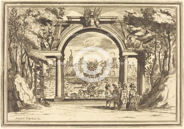 Il Greco in Troia: Plate 1. Creator: Arnold van Westerhout.