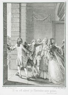Il en est nâvré je l'entraîne avec peine, 1779. Creator: Noel Le Mire