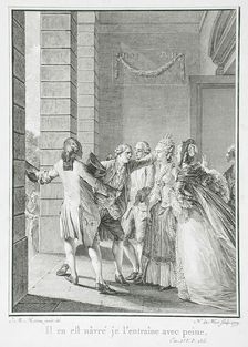 Il en est nâvré je l'entraîne avec peine, 1779. Creator: Noel Le Mire