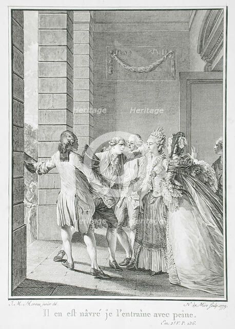 Il en est nâvré je l'entraîne avec peine, 1779. Creator: Noel Le Mire.